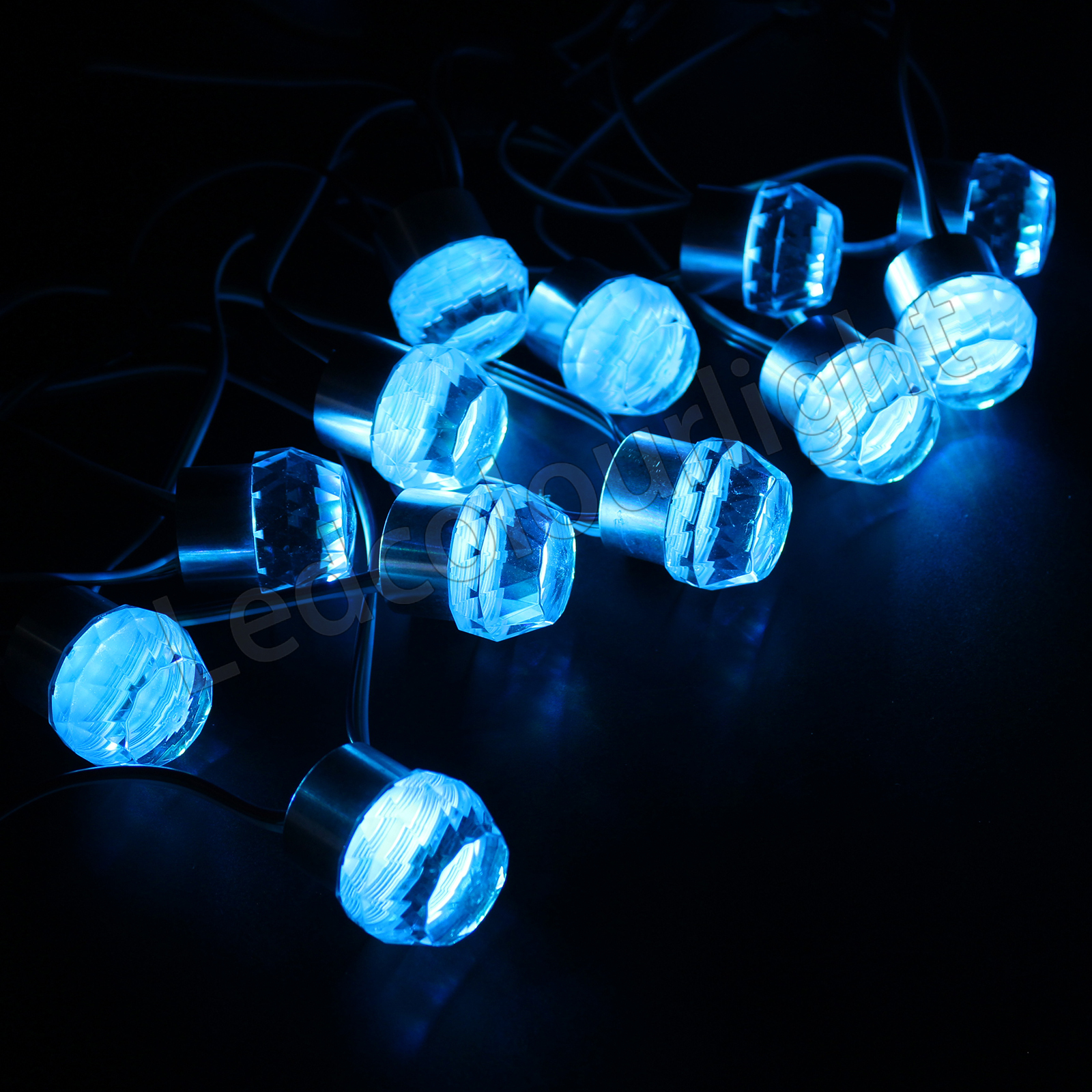 IP65 D33mm SPI Control RGB LED Diamond Crystal Pixel Light for Nightclub Decoration