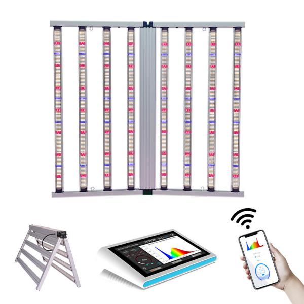 ANDY Full Spectrum 8 Bar 4x4 800W Led Grow Light Hydroponique Dimmable SAMSUNG LM301H EVO LM281B pour la fleur de tomate au piment