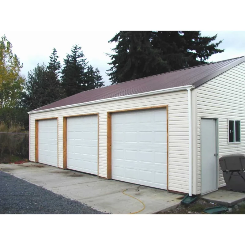 Galvanized Steel Frame Prefabricated Steel Garage with Customizable Design and Wind Load Up to 300 km/h