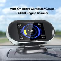 la voiture d'affichage de mesure de 3.5inch TFT Konnwei KW206 OBD se dirige vers le haut de l'affichage