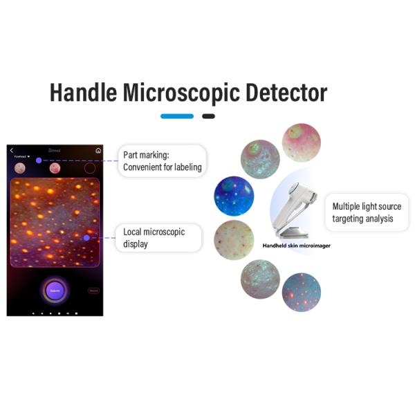 2024 New Design Beauty Salon Portable 3D Facial AI Scanner Home Use Skin Problem Analyzer Machine JC065