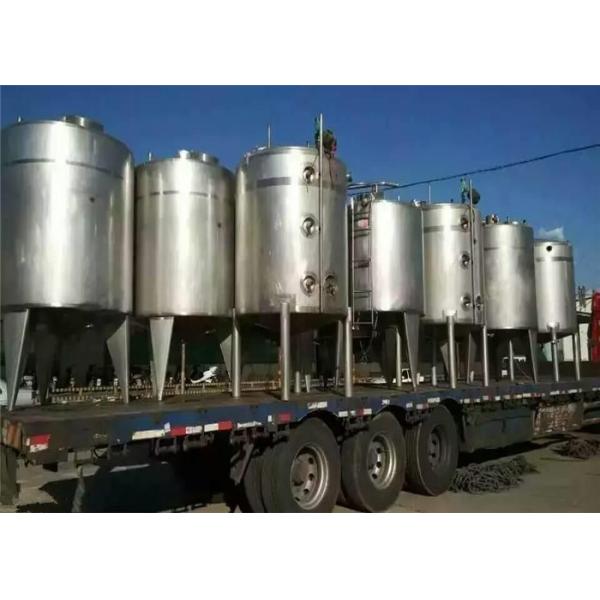 Jacketed Stainless Steel Mixing Tanks , SS Fermentation Tanks For Beverage Products
