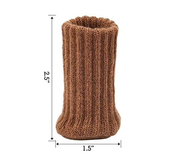 Custom Fashion Furniture Pads High Elastic Floor Protectors Non Slip Chair Leg Feet Socks Covers Set