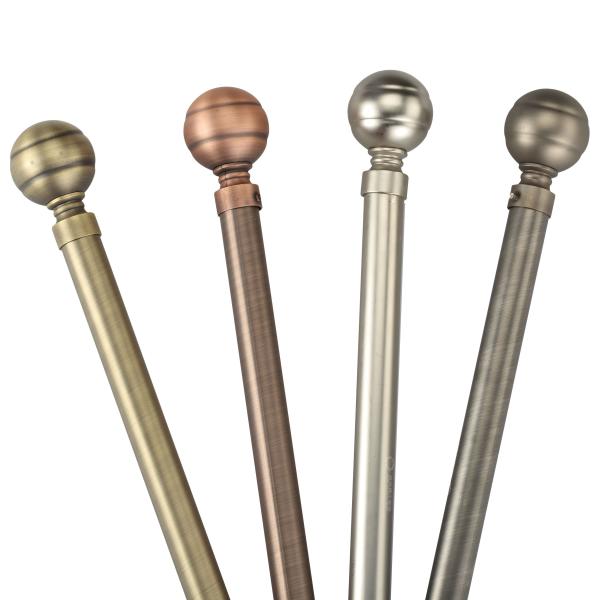 Electroplating Bronze Curtain Pipe Rod Stainless Steel Material For Home Decoration