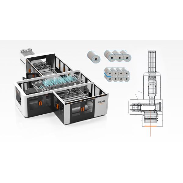 300L/Min 140packs/Min Paper Roll Wrapping Machine