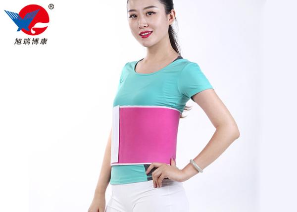 White And Pink Strong Thermal Insulation Function 0.2cm Waist Support Brace