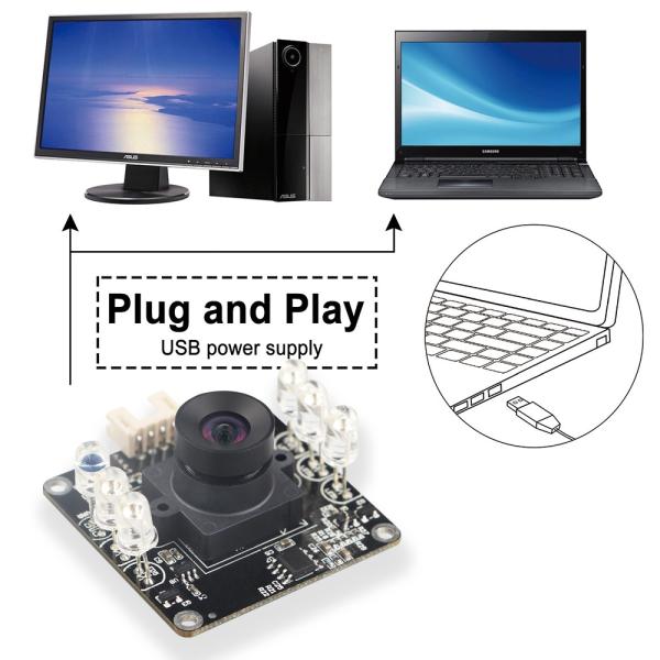 AR0230 Infrared USB Camera Module 850nm IR CUT Led Wide Angle Camera Module