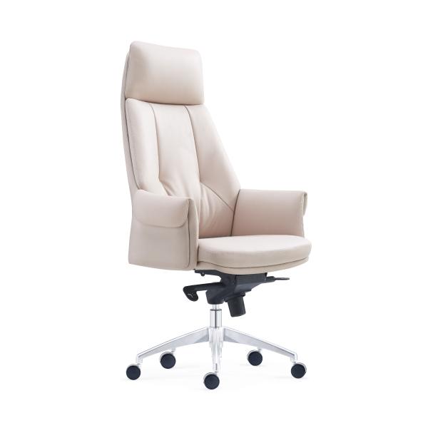 Upholstery Armrest Leather Office Swivel Chair Ergonomic Leather Managers Chair