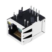 El solo RJ45 Magnetics portuario de ARJM11A3-009-AB-ER2 100 BASE-T Jack Tab Down With G/Y llevó