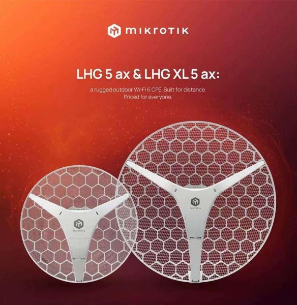 MikroTik LHG-5axD- XL Wifi 6 (802.11ax) Standard 1200 Mbit/s 5 GhHz Support RouterOS V7 Compatible with All the Environment