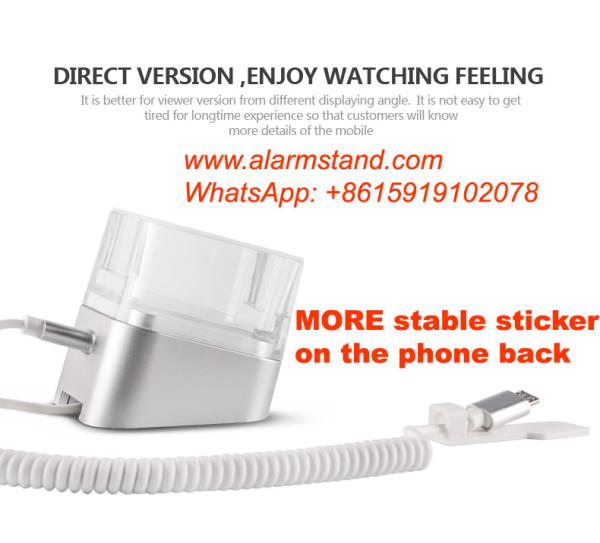 COMER anti-theft lock retail security systems display telephone holder with alarm and charging