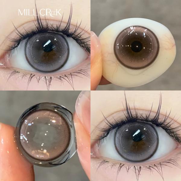 40% Water Content Yearly Colored Contact Lenses 14.0-14.5mm Diameter Millcreek Lenses
