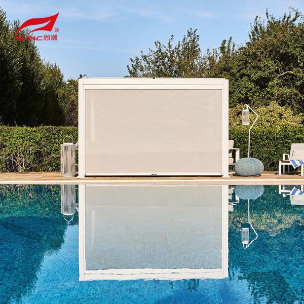 Jardim que constrói o branco de alumínio motorizado exterior DIY 3x3 3x4 do caramanchão