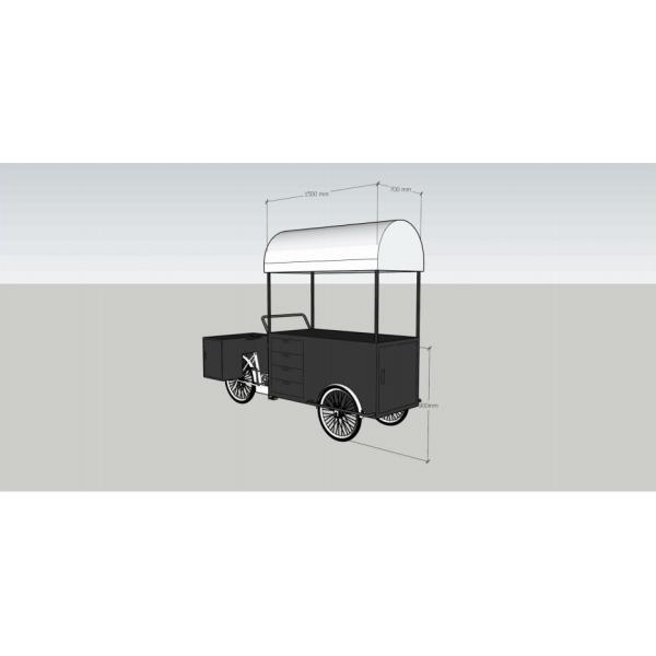 Bakery Application Fields Any Color Commercial Coffee Cart Bike Food Vending Bicycle