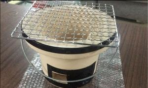 Table Style Ceramic Bbq Grill Metal Finishing Outdoor Furniture Nice Appearance