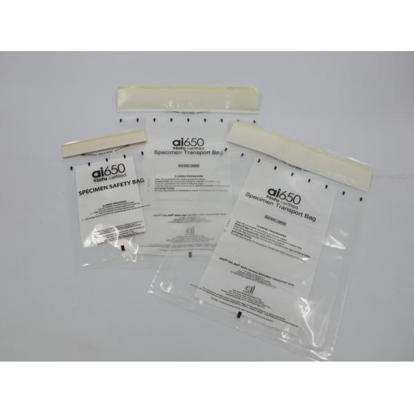 Transparent 95kpa Specimen Transportation Bags For Medical Lab Use