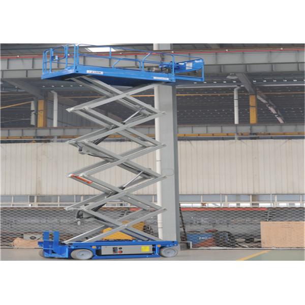 AC Driven System Hydraulic Scissor Lift For Aerial Maintain Low Noise No Emission
