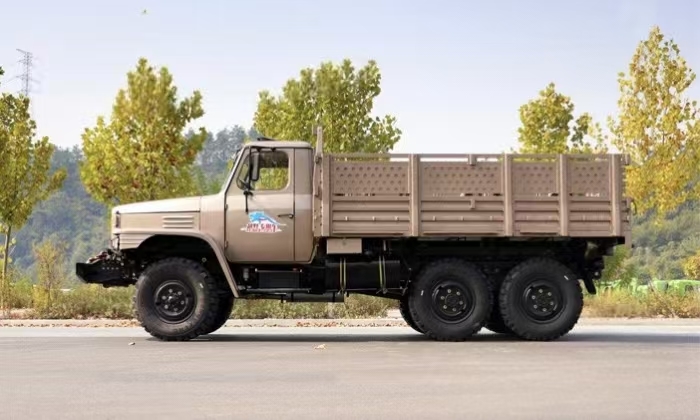 Dongfeng EQ2082 6x6 Off-road Cargo Truck, Champagne Color
