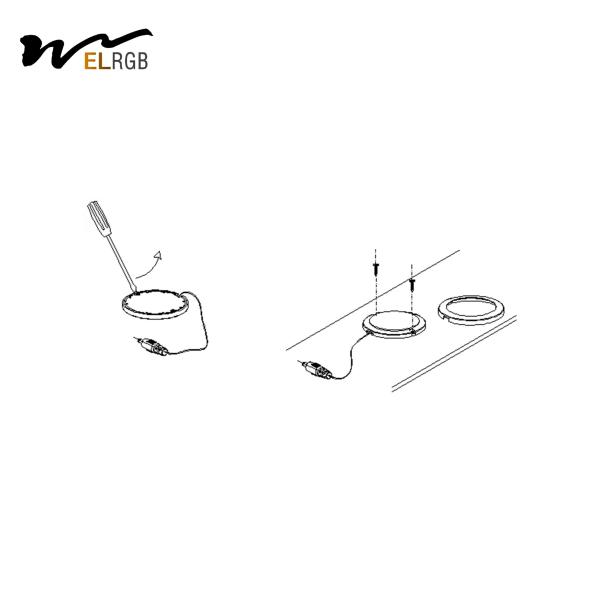 SMD2835 Iluminação de teto ultra fina em recessos LED Iluminação marinha Alumínio + PC