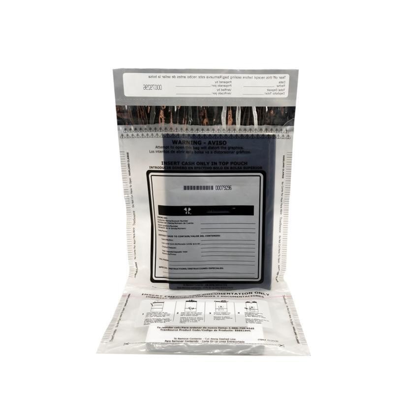 Free Sample LDPE Plastic Money Cash Deposit Envelopes Security Package Bags