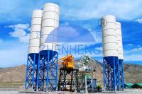 Planta de procesamiento por lotes por lotes concreta inmóvil del cubo del salto HZS50 para la construcción