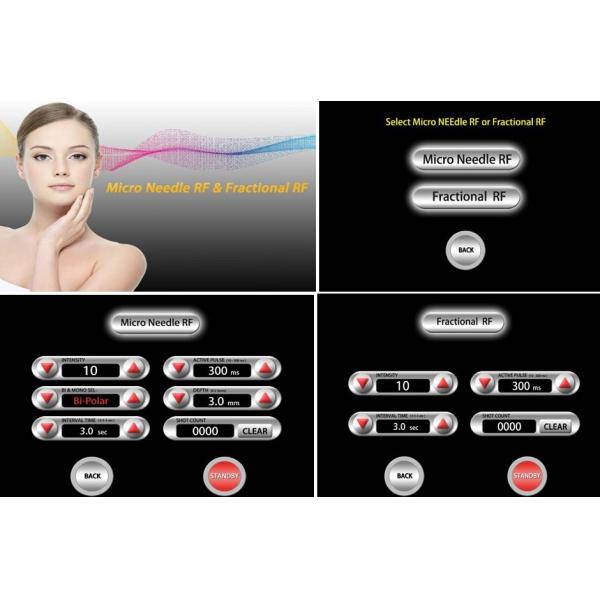 +CE New Microneedle RF/Fractional RF Microneedle Machine/with Insulated needle tips