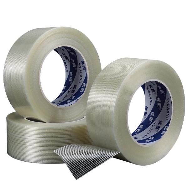No Residual Hot Melt Adhesive Fiberglass Filament Tape For Binding Wires And Weights