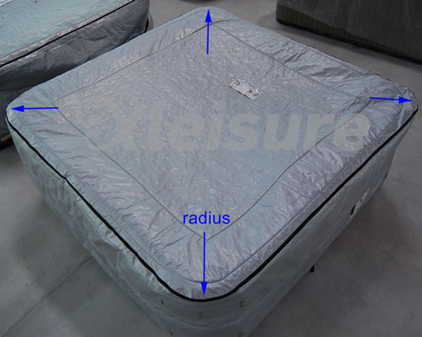 Высота квадратного протектора крышки джакузи крышки протектора крышки спа регулируемая