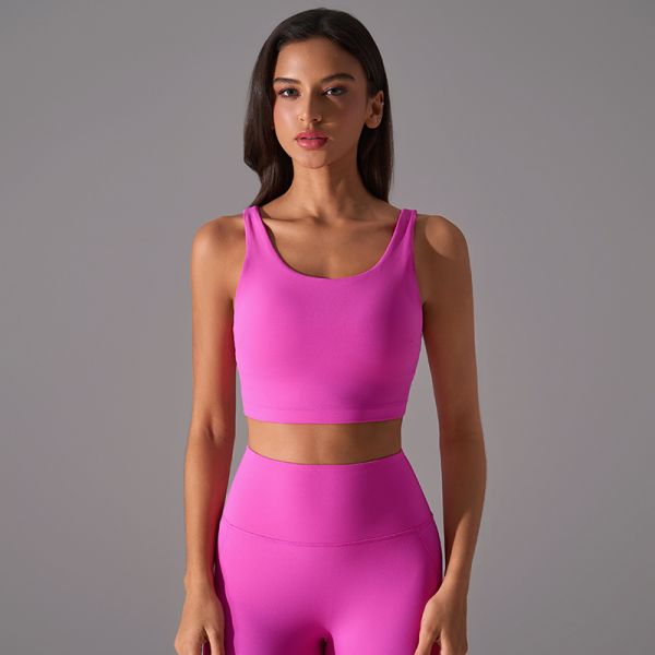 High Support Yoga Sports Bra Leggings Set Nylon Blend for Women