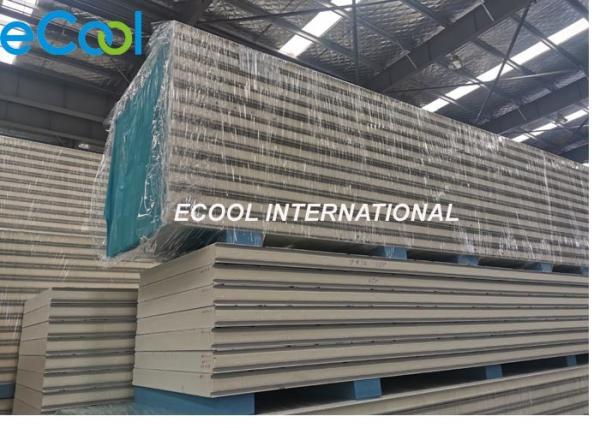 Thermal Insulation Pu Sandwich Panel , Insulated Cold Room Pu Panel