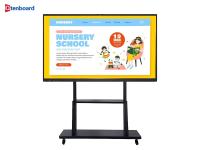 Pantalla táctil Qtenboard de 65 y 75 pulgadas, panel plano 4K HD, pizarra electrónica inteligente, pizarra interactiva basada en Android