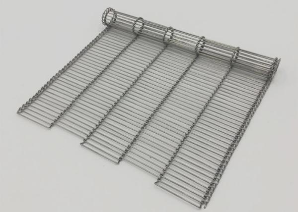 SS316 Woven Flat Drive Belt Decorative Wire Mesh For Fireproof Curtain Mesh