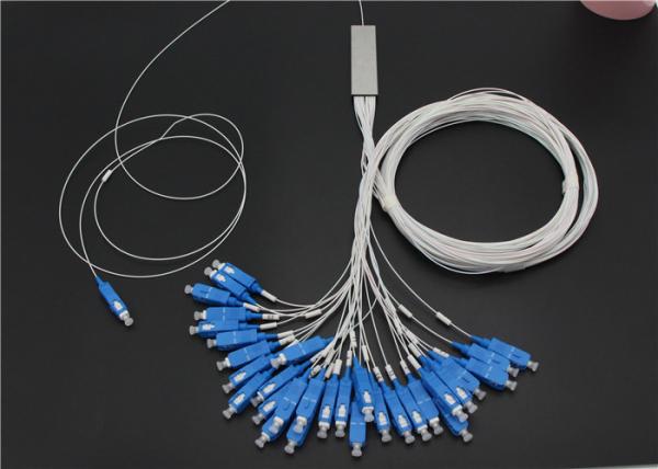 Durable SM 1310nm 1x32 SC SM UPC PLC Splitter Multifunctional High Return Loss Optional