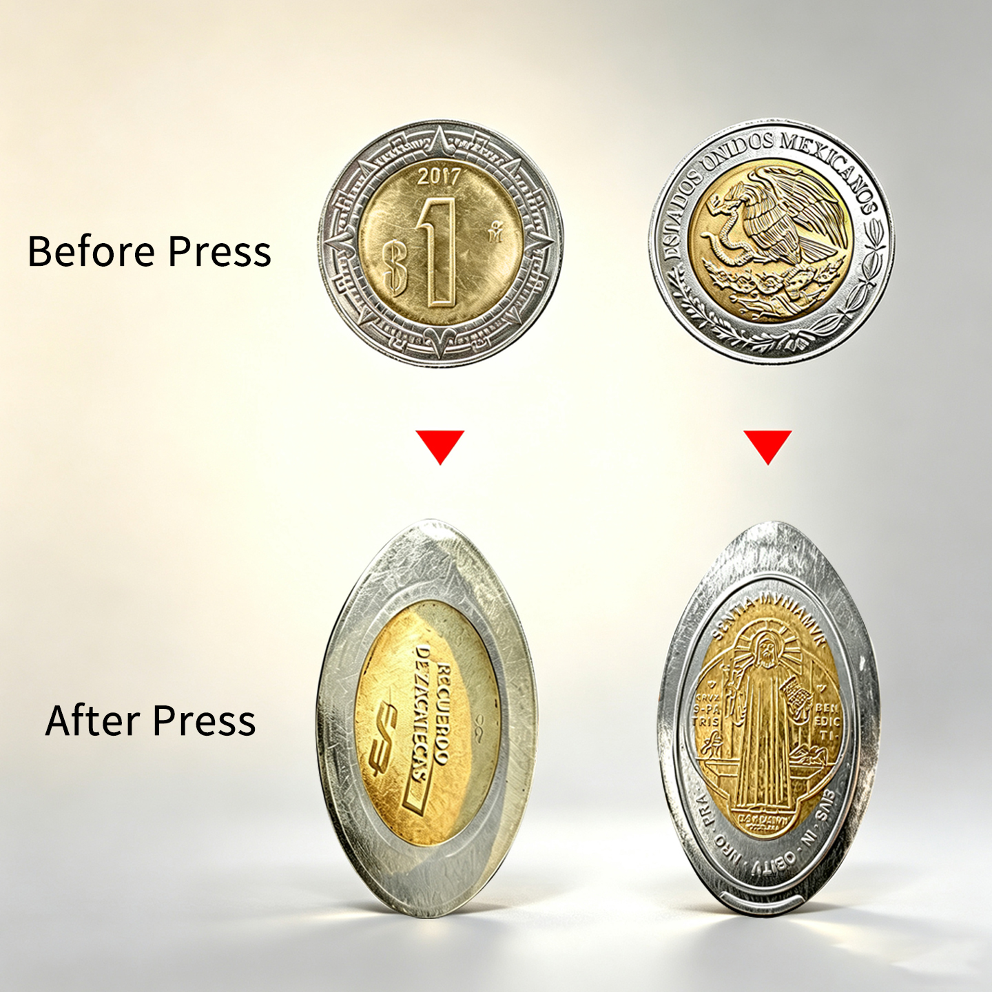 Mechanical No electricity peso coin Press Machine Manual Hand Wheel Operated Souvenir Coin Embossing Machine 0 Power Coin Equipment For Museum Tourist Spot Amusement Park Scenic Tour Gift Shop