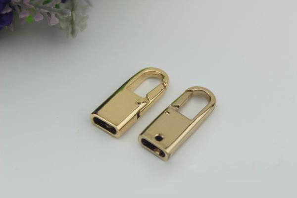 Hanging nickel color zinc alloy 33 mm length metal key chain snap hook for strap