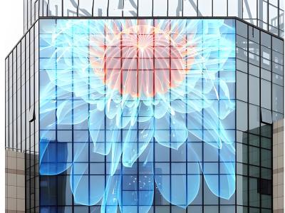 P7 Écran LED transparent couleur pleine RGB haute résolution Écran flexible