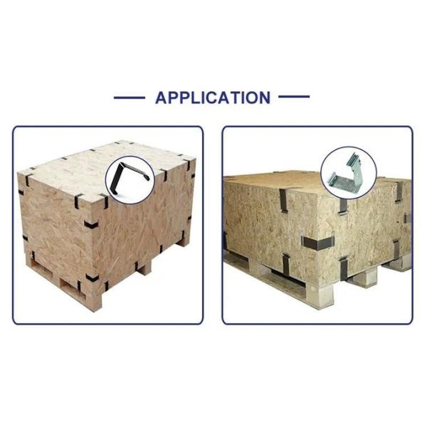 65Mn Лист штамповки Фабрикация пружина стальной деревянной коробки крепеж металлический ящик пружинные клипы