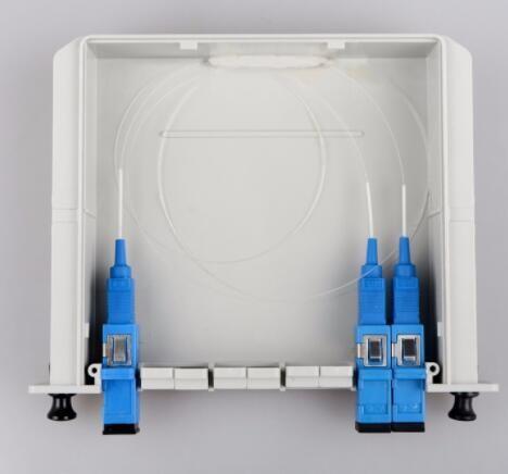  Fibre Optic Splitter Box , 1x2 Fiber Splitter With Low Insertion Loss