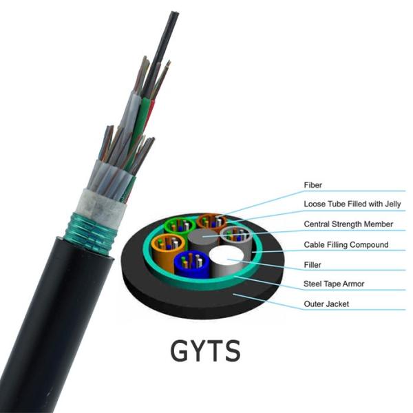 4 Core Outdoor Fiber Optic Cable Air Aerial G652d Fiber Cable 24 core