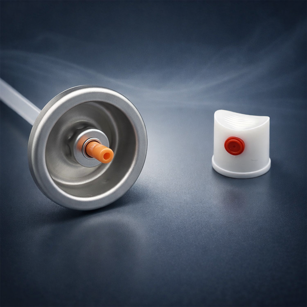 One Inch UV-Resistant Color-Matched Aerosol Male Valve for Automotive Paint Spray