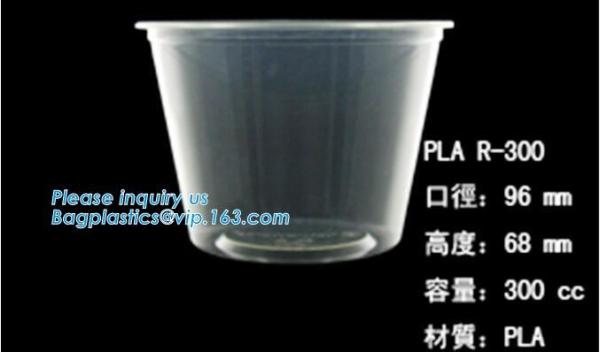 Biodegradable CPLA hot sale plastic cup lid manufacturers,100% Compostable CPLA Lids With Cup,PLA lid for 8/12/16/20oz C