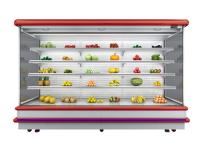 Refrigerador mais frio aberto da exposição da refrigeração do supermercado da multi plataforma de A Remote System do modelo do preço de fábrica