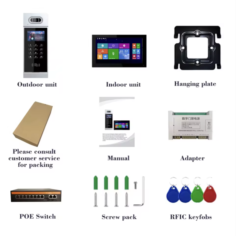 1 Keypad Smart Home Security Package Featuring 1080p HD Video Resolution Cloud Storage and Local SD Card Storage for Home Monitoring