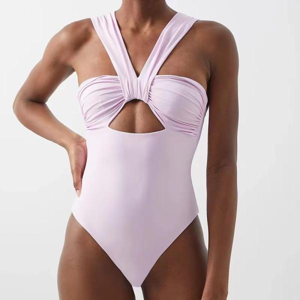 Nylon / Spandex Full Length Ladies One Swimsuit For Beach