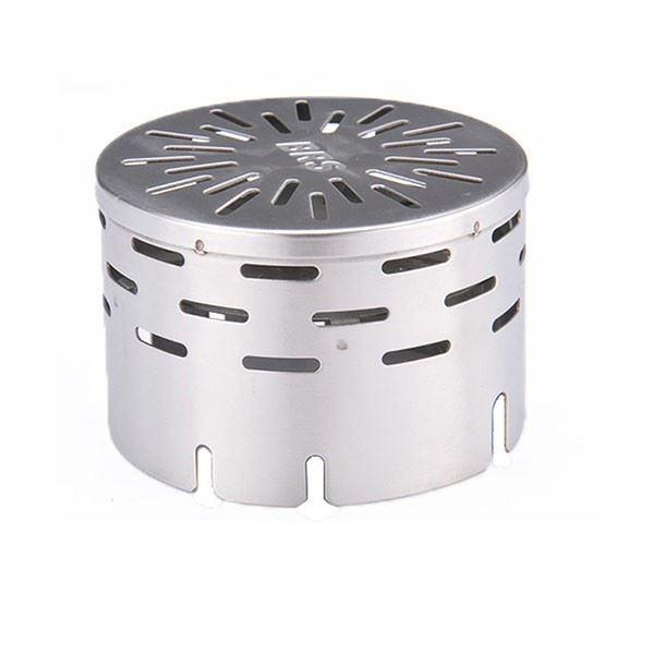 Stainless Steel Camping Heating Stove Cover, Camping Mini Heater Warming Stove Cover for Outdoor Backpacking Hiking