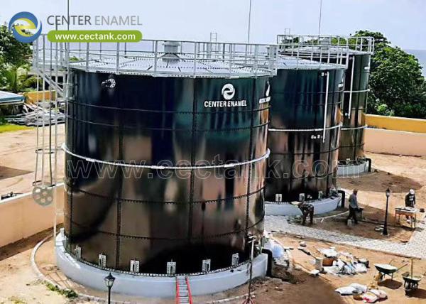 Tanques de armazenamento de águas residuais revestidos de vidro, processo de revestimento por esmalte vítreo