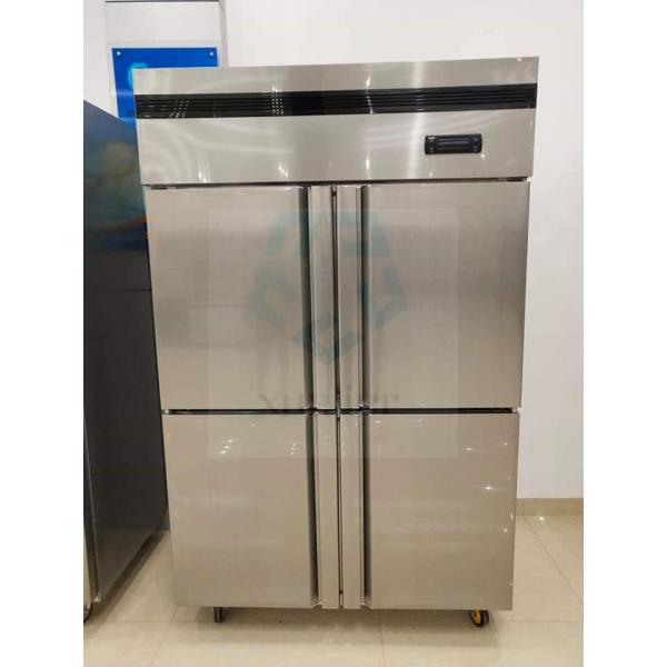 4 Doors Commercial Stainless Steel Upright Freezer 900L 32 Cu Ft