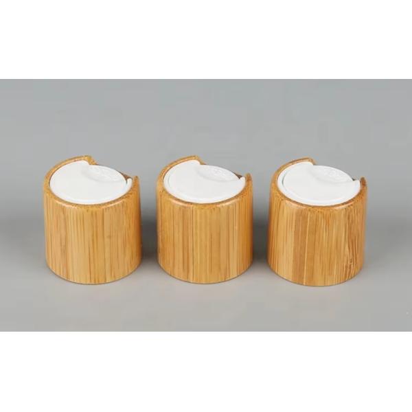 Нажмите Flip Top Cap для бутылки с шампунем Бамбуковый дисковый крышка для косметической бутылки