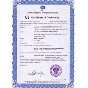 Golden Future Enterprise HK Ltd Certifications