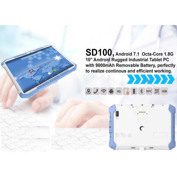 10 OEM планшета IPS IP65 4G WIFI дюйма промышленный с UHF RFID HF NFC
